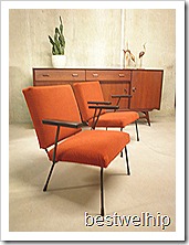 Wim rietveld stoel fauteuil chair 415 / 1407 Gispen vintage design