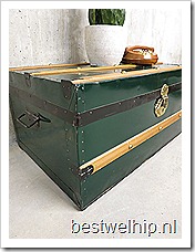 vintage salontafel bijzettafel industrieel scheepskist koffer