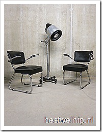 Vintage design buisframe stoelen industrieel