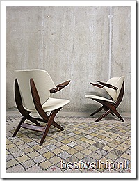 Mid century armchair lounge chair Dutch design ‘Pelican chair’ Webe