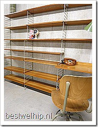Vintage design Nisse string modulair wandsysteem/ wall system Nisse Strinning