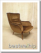 vintage design lounge chair fauteuil stoel Deense stijl