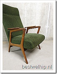 Scandinavische vintage lounge stoel fauteuil chair Yngve Ekstrom 'Ruster' 