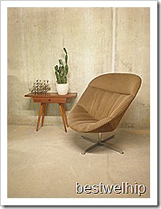 vintage design lounge chair draaifauteuil Rohe
