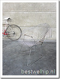  Vintage design Bertoia draadstoel wire chair Diamond chair