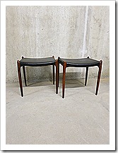 Niels O. Møller kruk stool mid century design vintage Deens