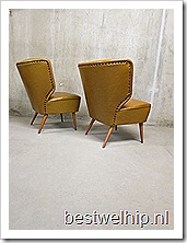Vintage retro cocktail stoel chair lounge stoel clubfauteuil jaren 50 Artifort