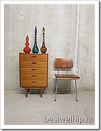 Mid century vintage desgin cabinet, Deens ladenkastje 