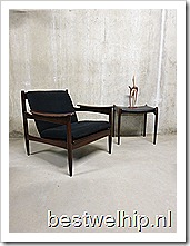 Vintage lounge fauteuil Deens Danish lounge chair mid century design