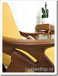 retro vintage lounge stoel fauteuil Deense stijl Scandinavische stijl