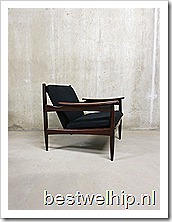 Danish armchair vintage mid century design Deense relax lounge stoel fauteuil 