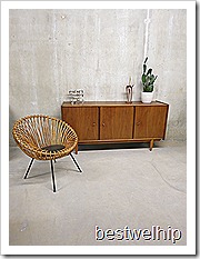danish side board Hovmand Olsen deens dressoir wandkast mid century design 
