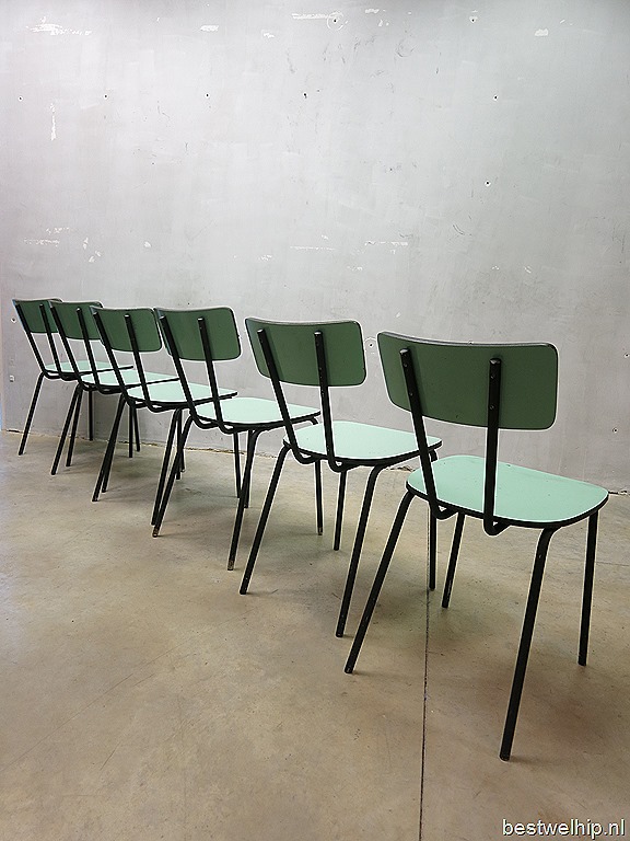 Actief kapitalisme Sandalen Formica jaren 60 vintage eetkamerstoelen, Formica dinner chairs retro  vintage | Bestwelhip
