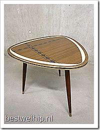 Triangle coffee table mid century design