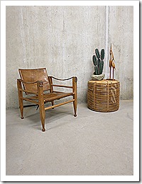 Borge Mogensen leather Safari chair Danish vintage modern chair