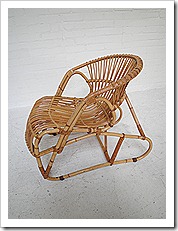 vintage rotan stoel 
