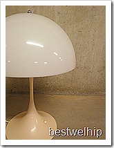 Panthella tafel lamp table light vintage design Verner Panton
