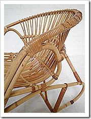 rotan vintage design fauteuil stoel