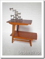 Vintage design bijzettafel, side table Danish style retro