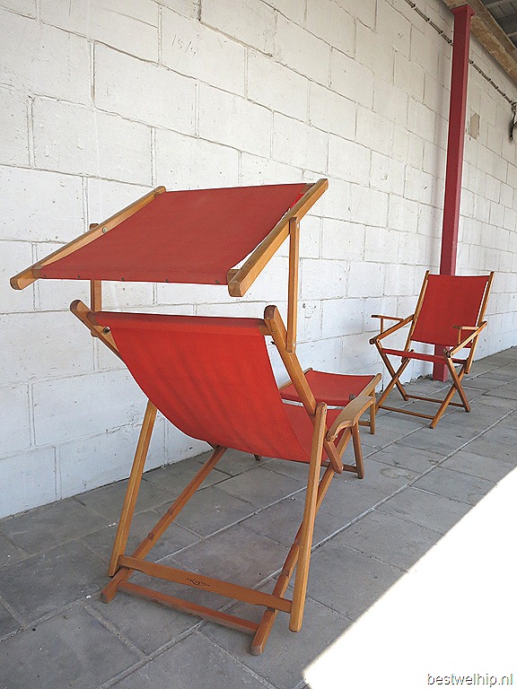 deugd Jood comfortabel Vintage strandstoelen jaren 50 beach chairs retro | Bestwelhip
