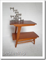vintage design side table in Deense stijl 