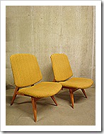 mid century vintage easy chair lounge relax stoel retro