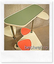 vintage design decoratie meubel plantenstandaard sixties