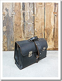 Vintage leren tas schooltas / vintage leather bag