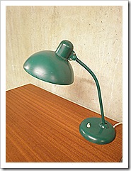 groene Kaiser Idell bureaulamp table lamp vintage desgn