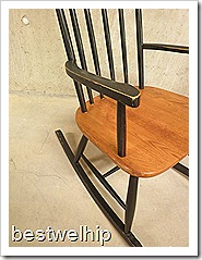 wooden rocking chair Pastoe, Tapiovara stijl