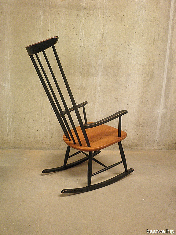 Vlucht bolvormig Afrekenen Vintage schommelstoel Tapiovaara stijl | Bestwelhip