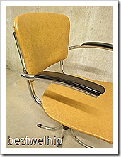 bureaustoel vintage retro Gispen stijl, desk chair vintage retro Gispen style