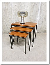 nesting table tables miniset Cees Braakman voor Pastoe industrieel mid century design 