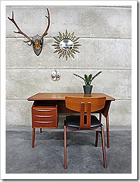 Tibergaard vintage design desk bureau Danish