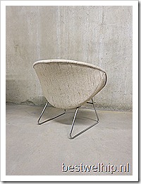 Dutch design Rohe lounge chair easy chair slede stoel vintage retro