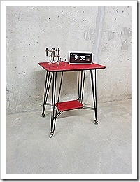 Industrial vintage side table, vintage bijzettafel industrieel