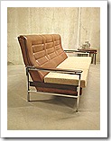vintage skai leren bank sofa industrieel sixties