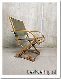 vintage retro tuin stoel strand stoel Torck Belgie Deense stijl
