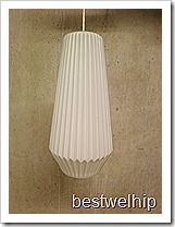 glazen vintage design hanglamp lamp Deense stijl folded 