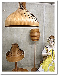 Hans Agne Jakobsson vintage wooden lamp light