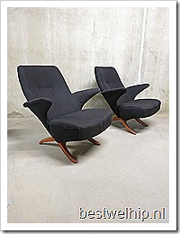 Pinguin stoel stoelen chair chairs Theo Ruth vintage dutch design