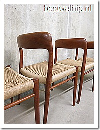 Danisch dining chairs by Niels Møller