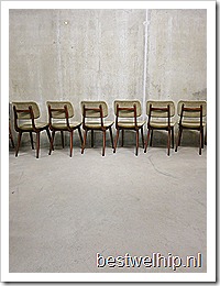 Vintage design eetkamerstoelen Webe dining chairs