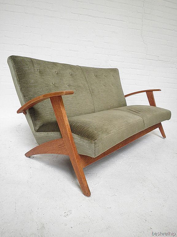 Onbekwaamheid Graag gedaan heerlijkheid Vintage retro design bank sofa Deense stijl | Bestwelhip