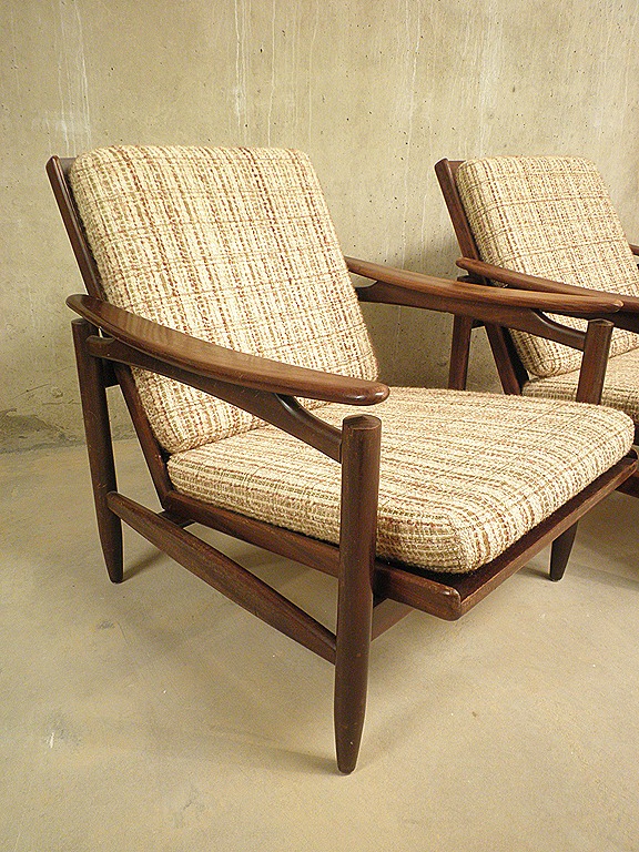Nog steeds Gemarkeerd Uitrusting Set Deense vintage design fauteuils | Bestwelhip