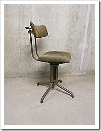 Gispen desk chair industrial Bauhaus bureau stoel