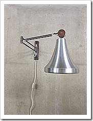 Philips vintage wandlamp industrieel