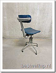 industriele vintage design bureau stoel desk chair industrial vintage design Leabank