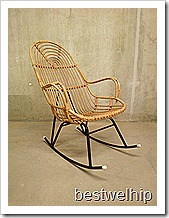 vintage design rocking chair schommelstoel