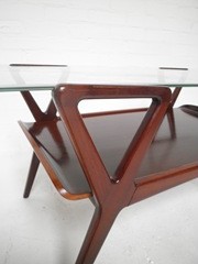 salontafel, koffie tafel vintage retro Cor Alons stijl, coffee table vintage